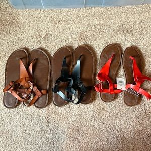Mossimo Sandals Bundle Sz 10